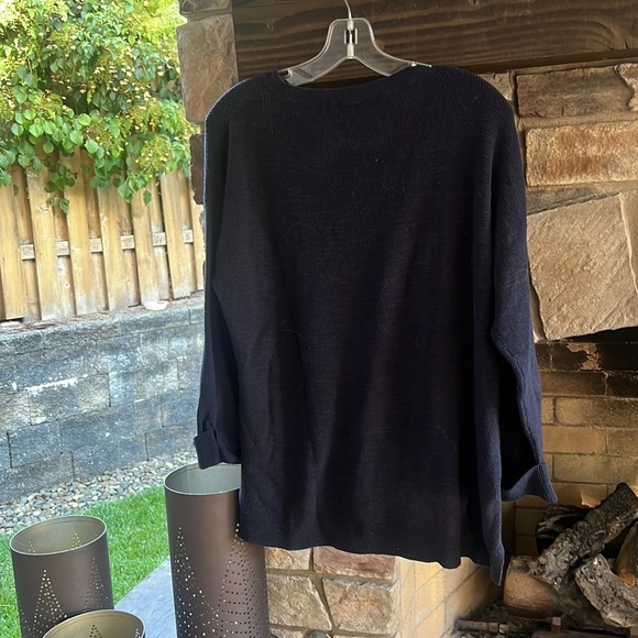 Loft Summer Vibe Blue Light Sweater Large - Picture 6 of 6